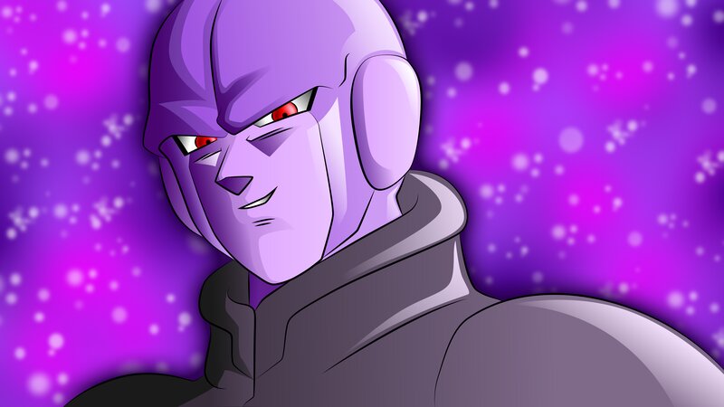 Purple-skinned Character — Purple, Dramatic, Anime, Red Eyes