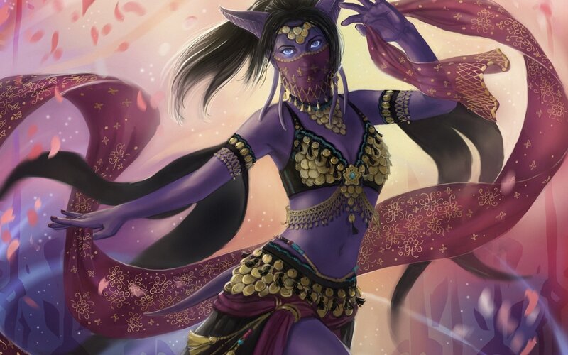 Purple-skinned Dancer