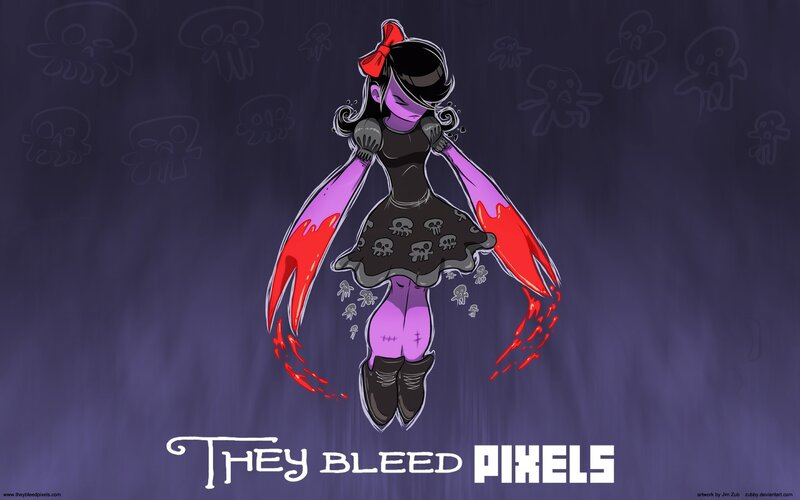 Purple-skinned Girl with Claws