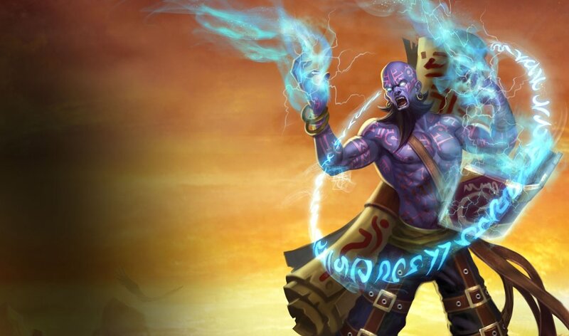 Purple-skinned Warrior — Orange