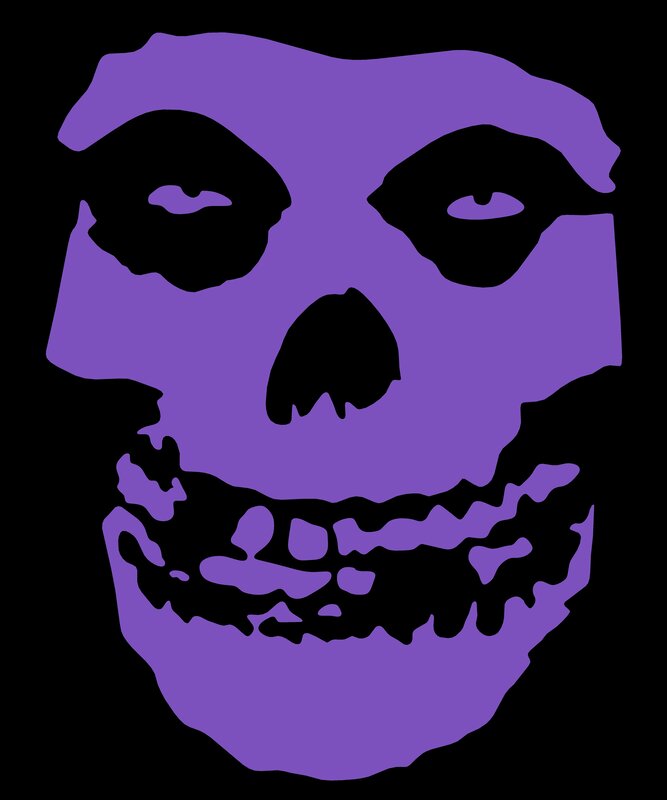 purple skull logo