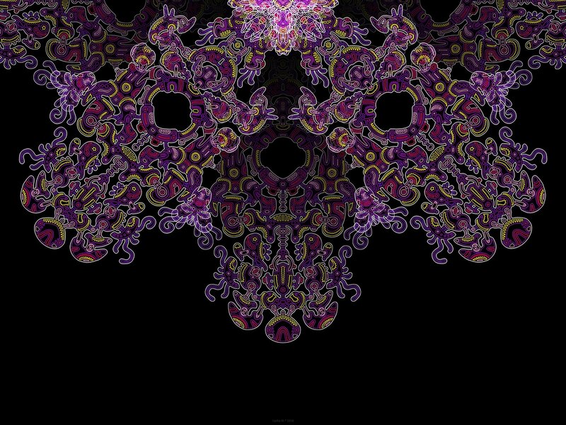 Purple Skull Pattern — Mystical