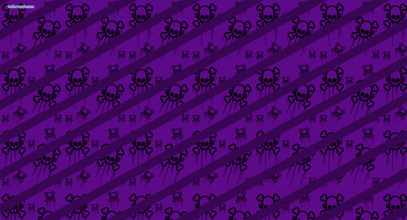 purple skull pattern wallpaper