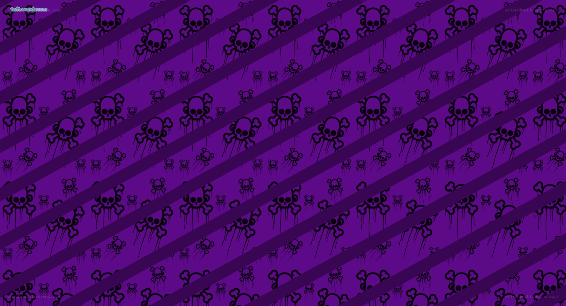 purple skull pattern wallpaper