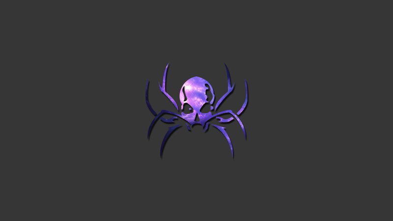 Purple Skull Spider