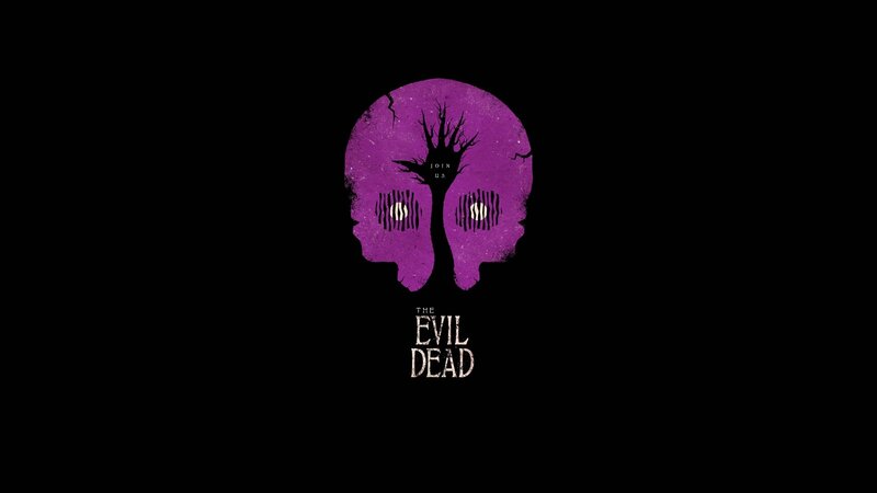 Purple Skull with Tree