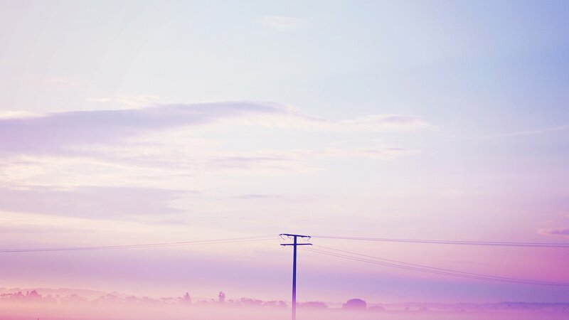 purple sky at dawn
