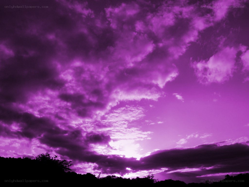 purple sky at dusk