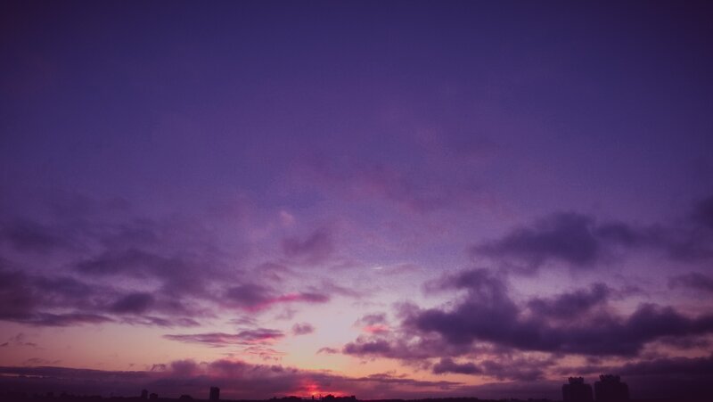 Purple Sky at Dusk — Dramatic, Sunset