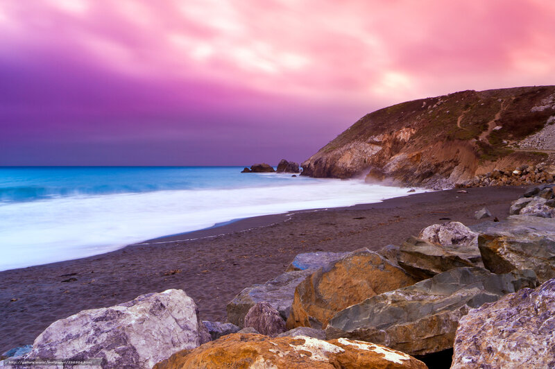 Purple Sky Beach