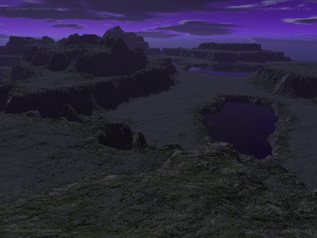purple sky canyon landscape