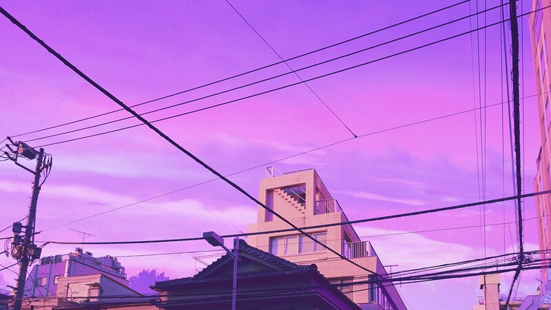 Purple Sky over Buildings