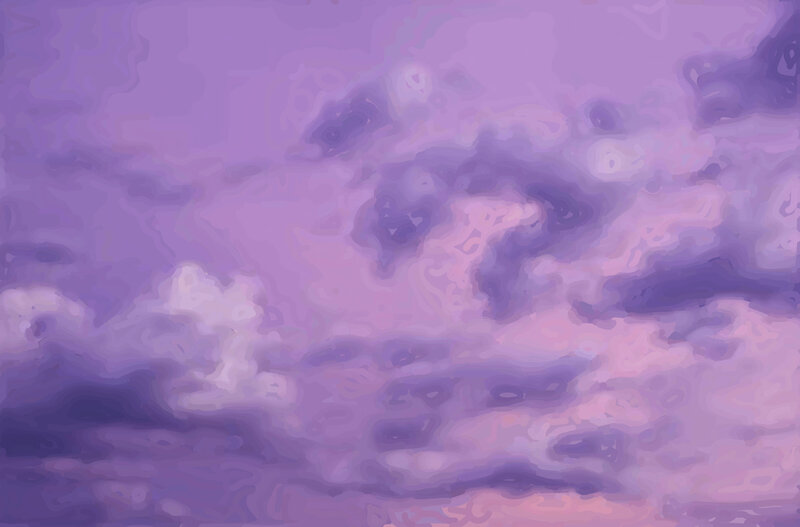 Purple Sky with Clouds — Dreamy, Night