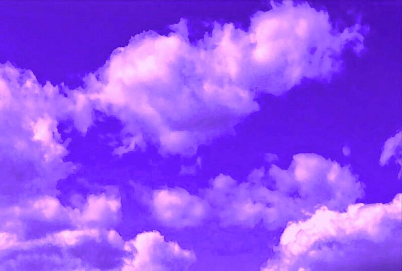 Purple Sky with Clouds — Dreamy