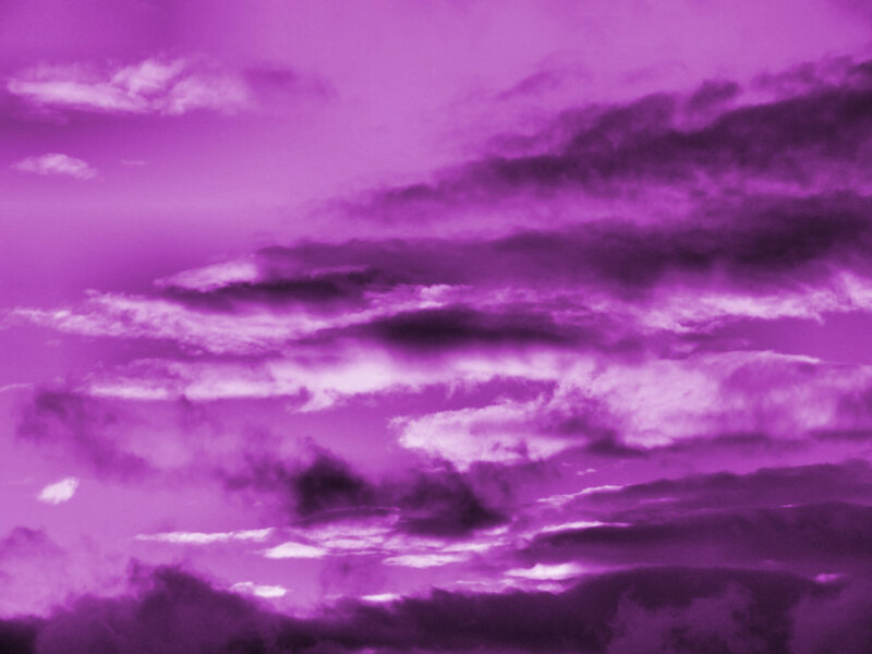 Purple Sky with Clouds — Sunset