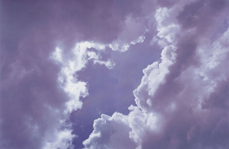 purple sky with white clouds