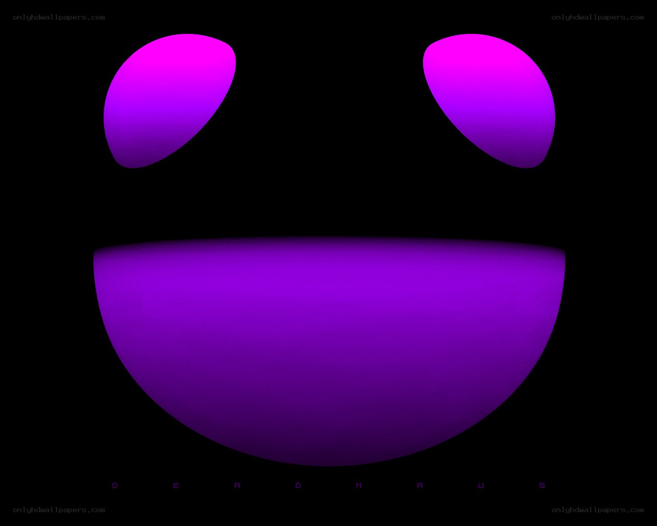purple smiley face