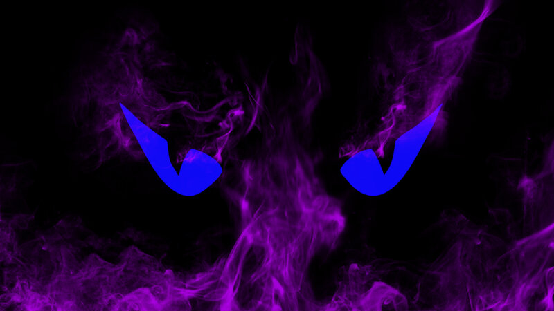 purple smoke eyes