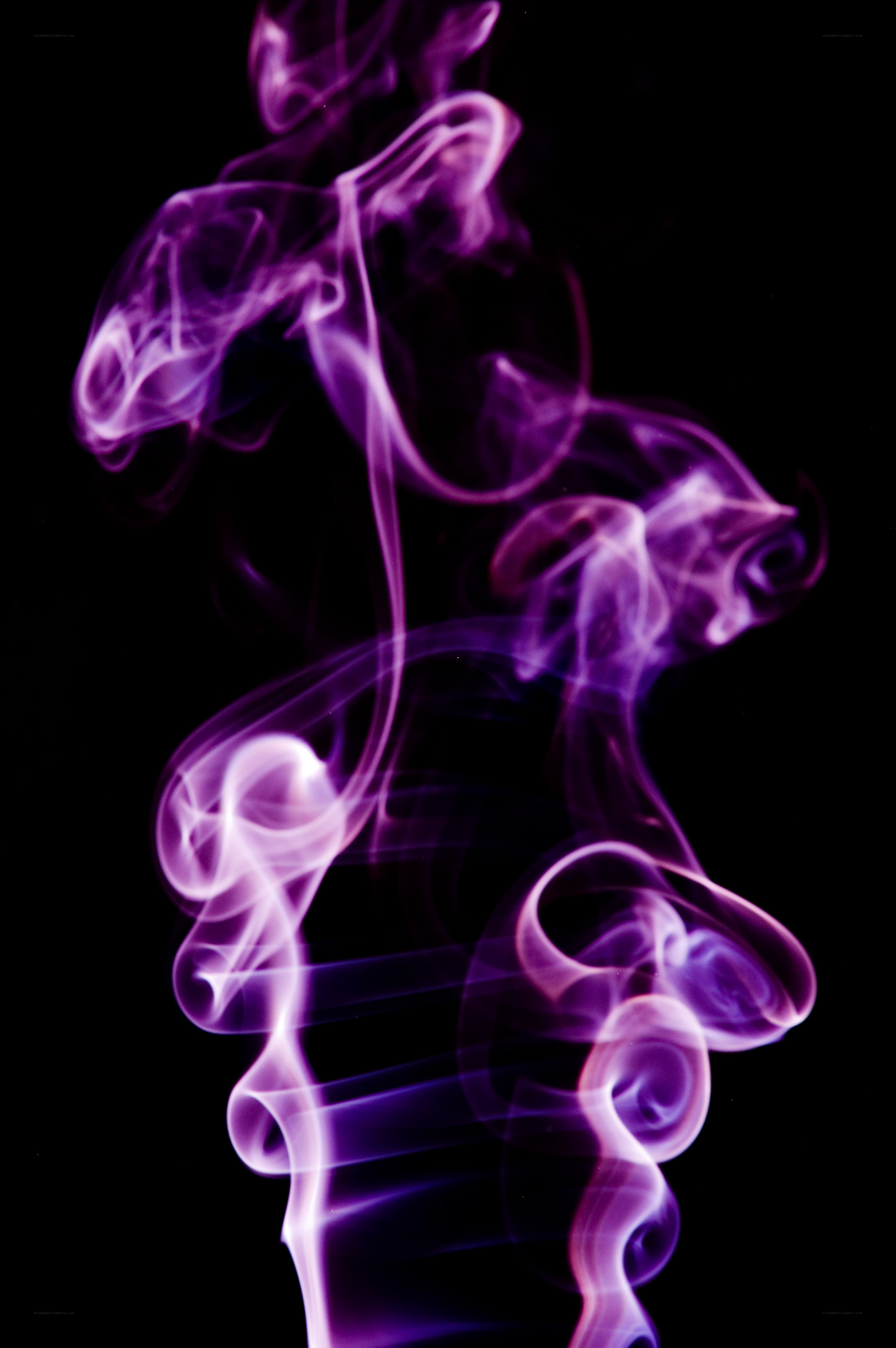 purple smoke swirls