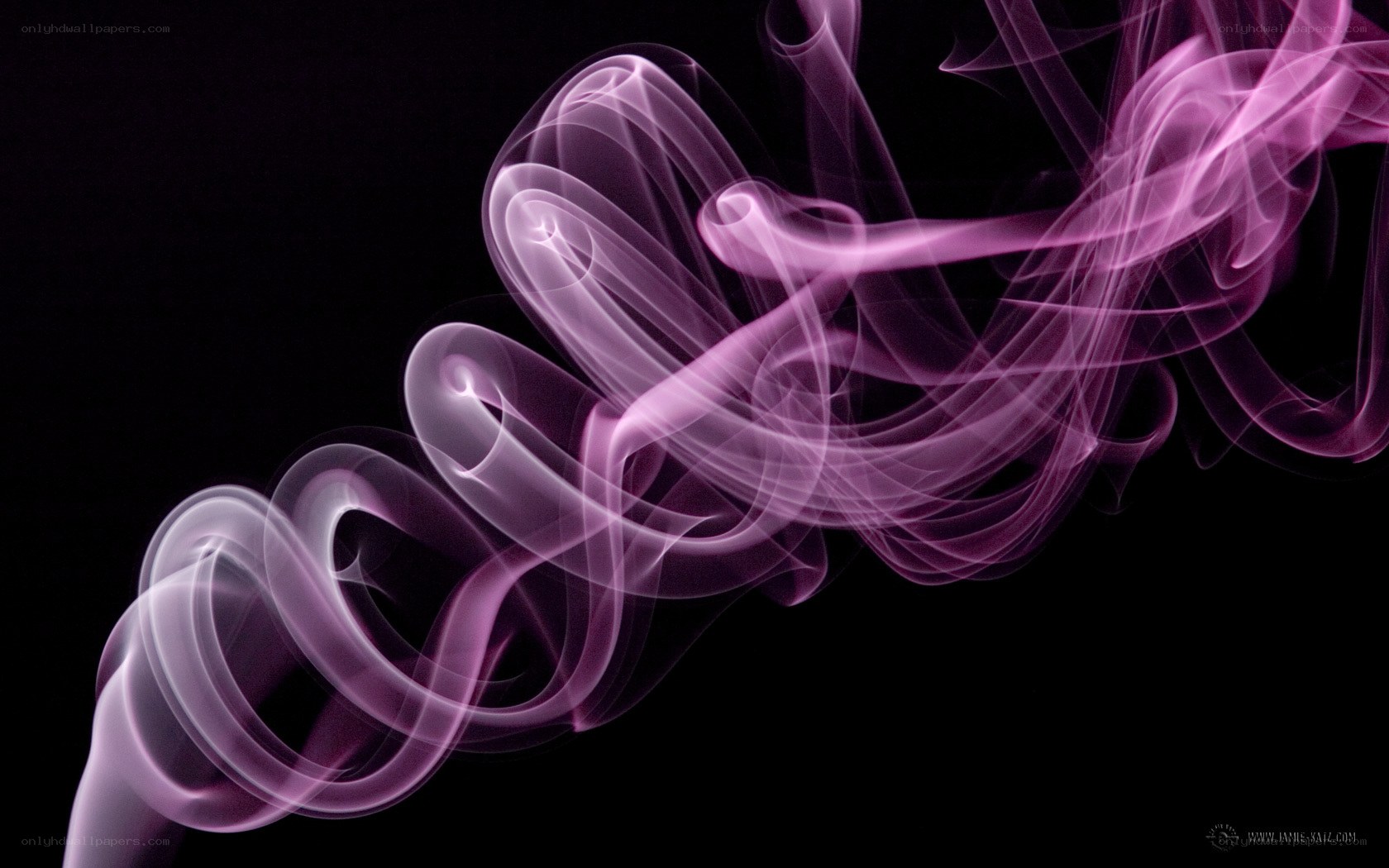 Purple smoke swirls