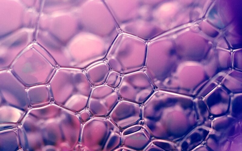 Purple Soap Bubbles