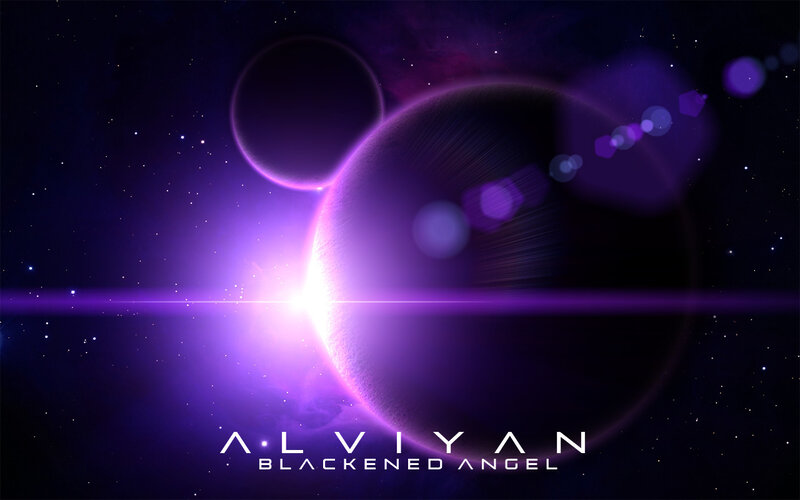 purple space planet artwork