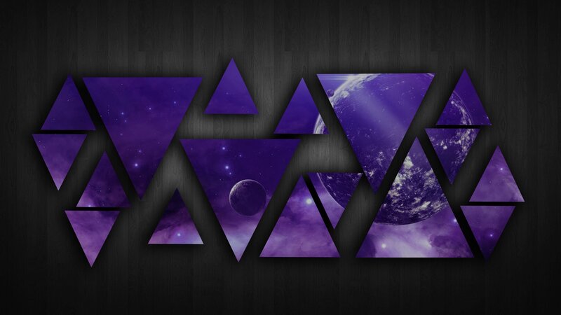 Purple Space Triangles