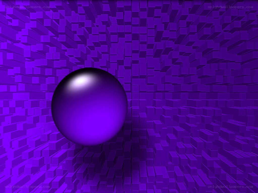 purple sphere in geometric tunnel