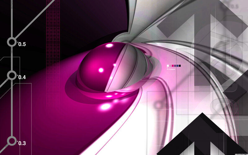 Purple Sphere in Tunnel — Magenta