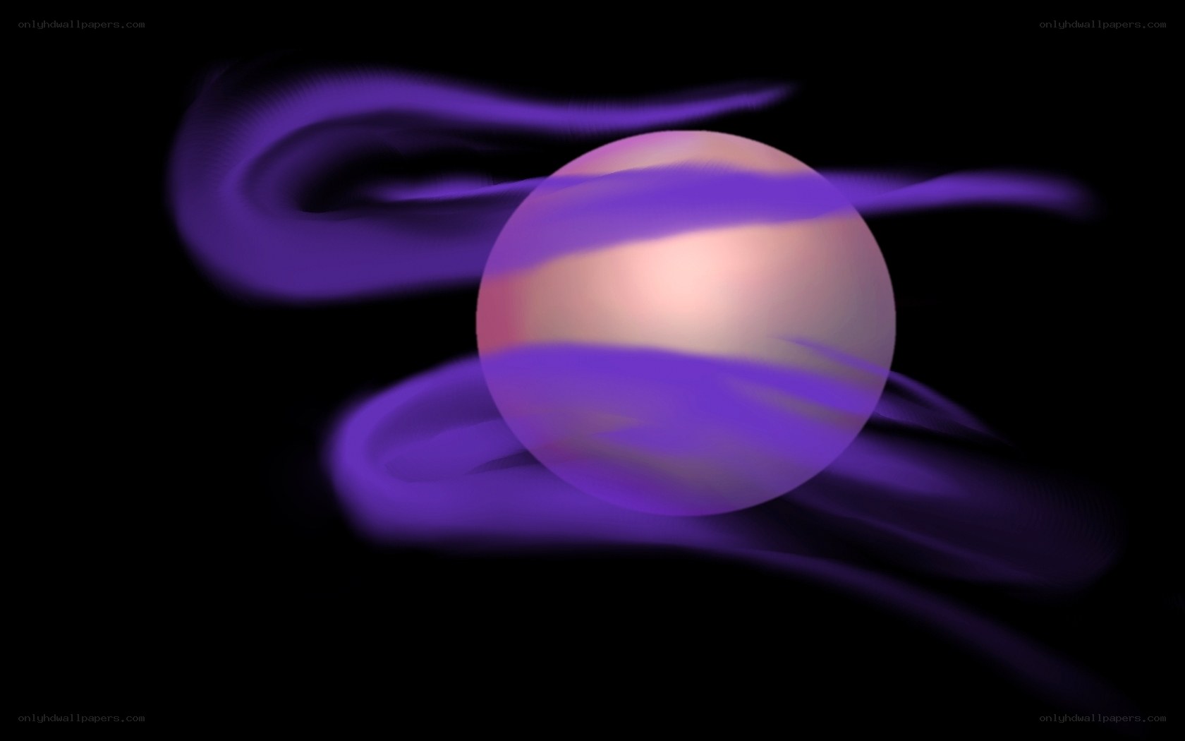 purple sphere with flowing energy