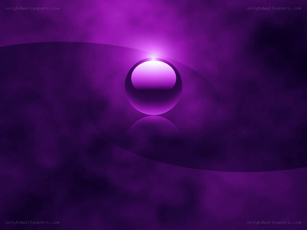 purple sphere with glowing light