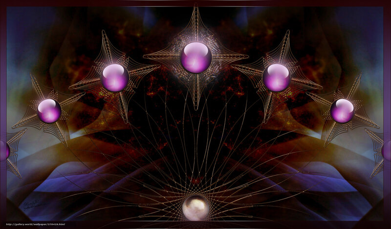 Purple Spheres in a Fractal Web