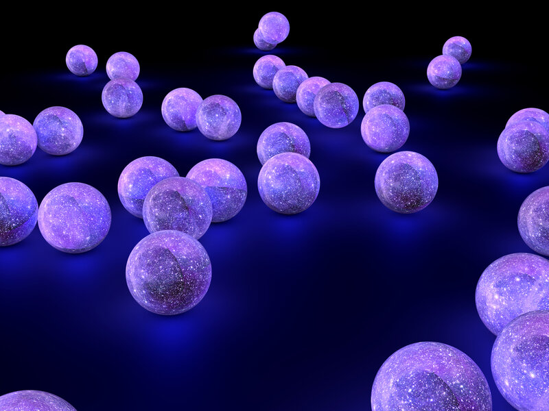 Purple Spheres with Star Patterns — Cosmic