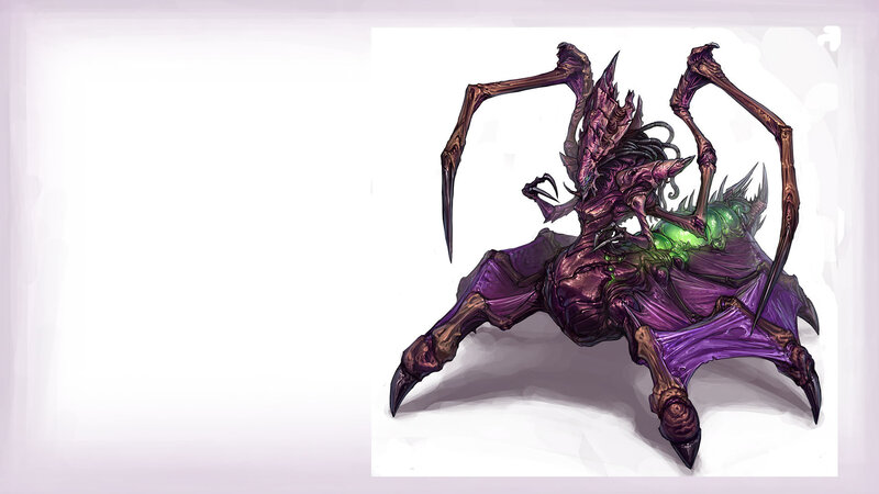 purple spider-like creature