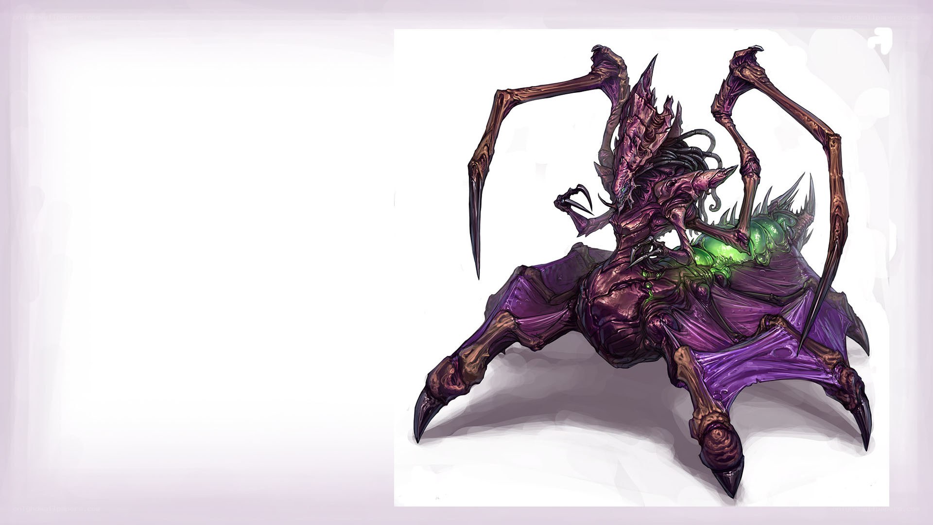 purple spider-like creature