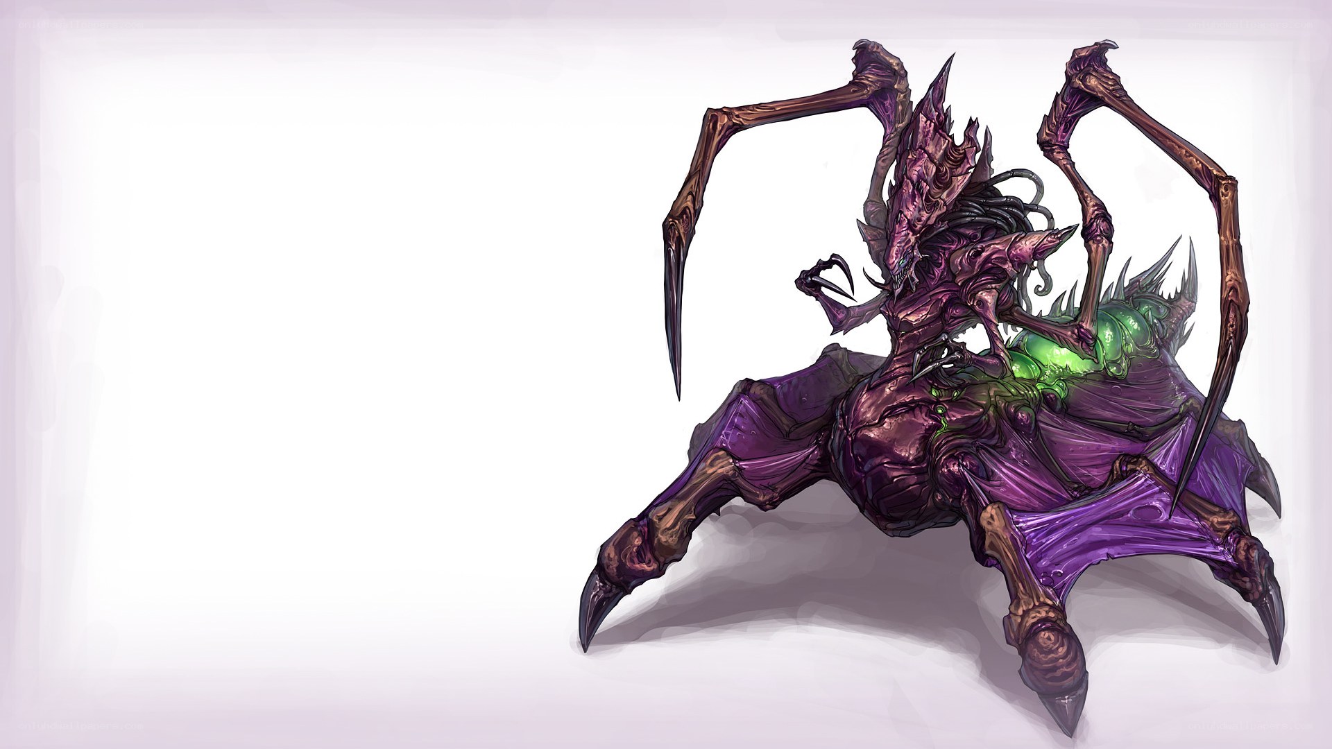 purple spider-like creature