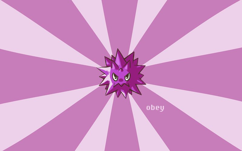 purple spiky creature