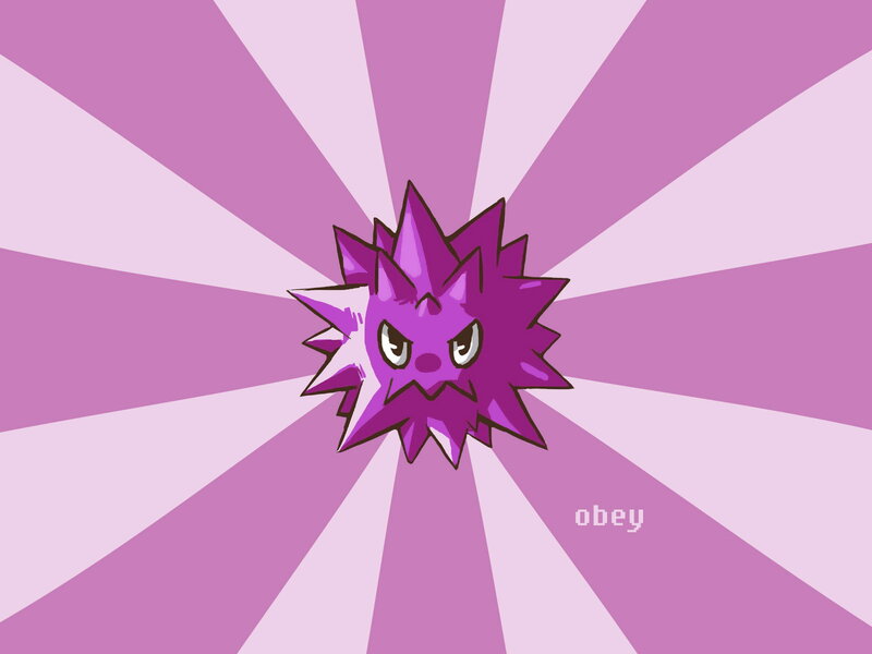 Purple Spiky Creature — Assertive