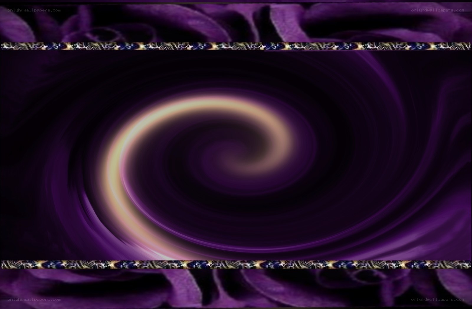 purple spiral abstract art