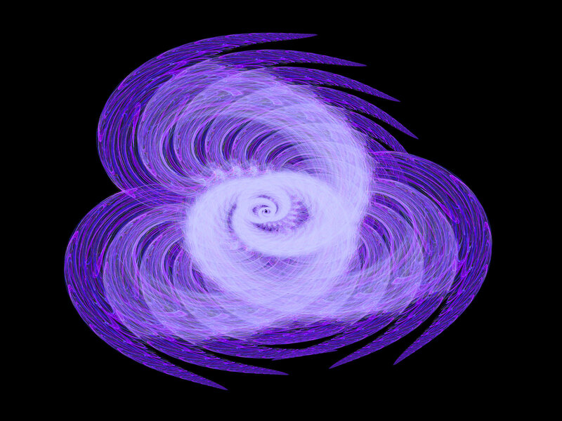 Purple Spiral Fractal — Dynamic