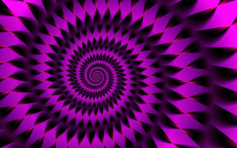 purple spiral fractal pattern