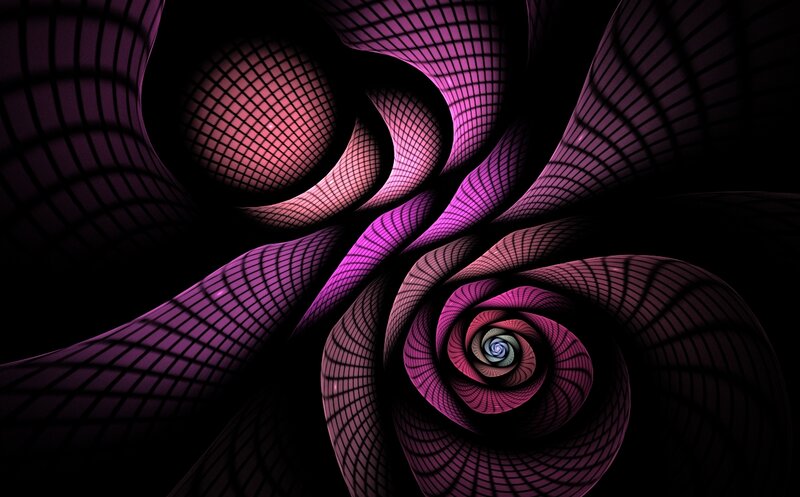 Purple Spiral Fractal