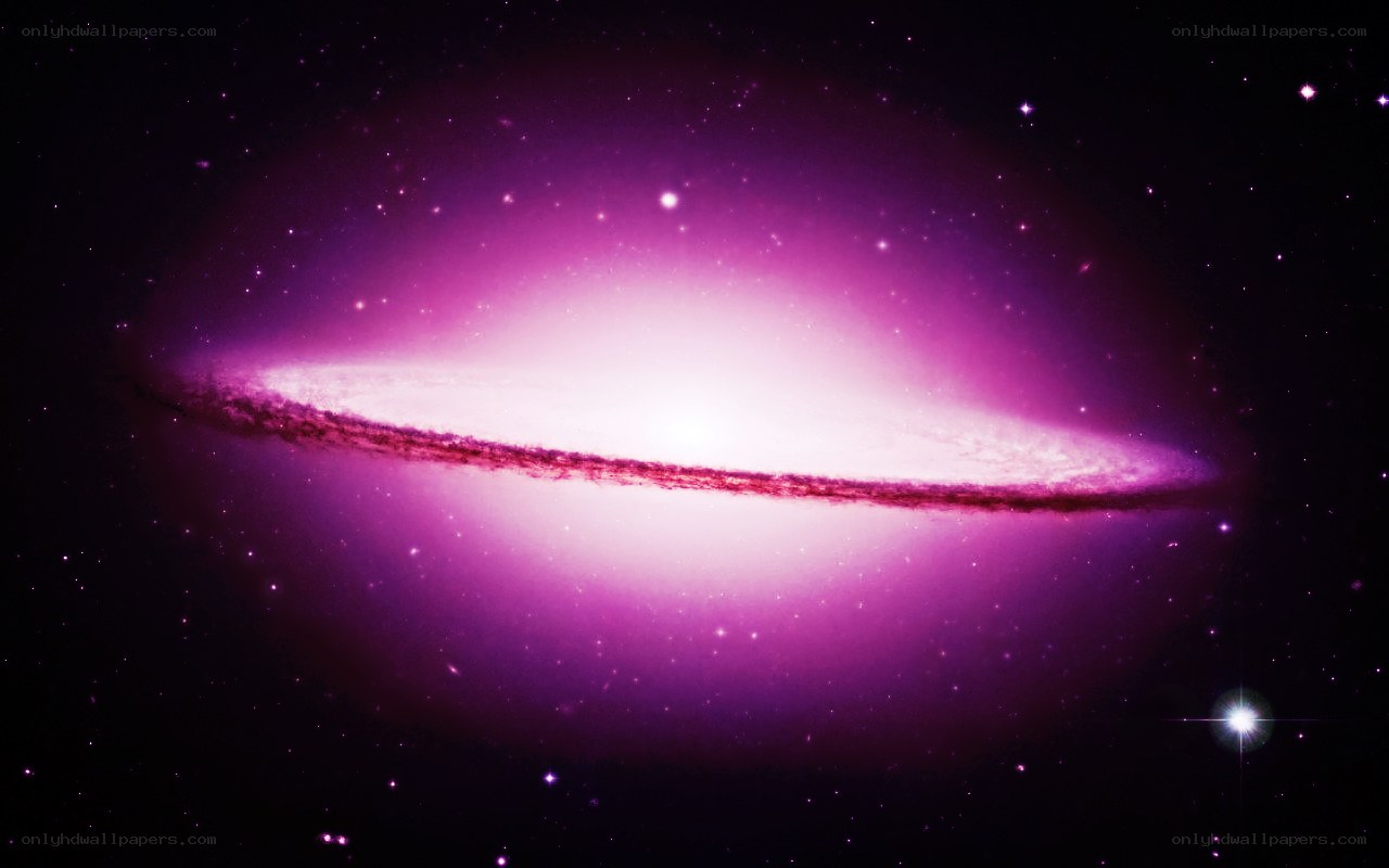 purple spiral galaxy