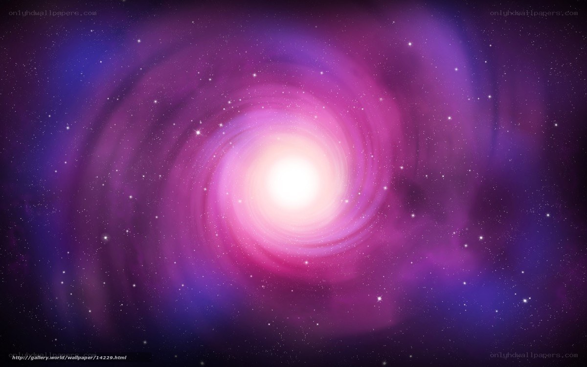 Purple spiral galaxy