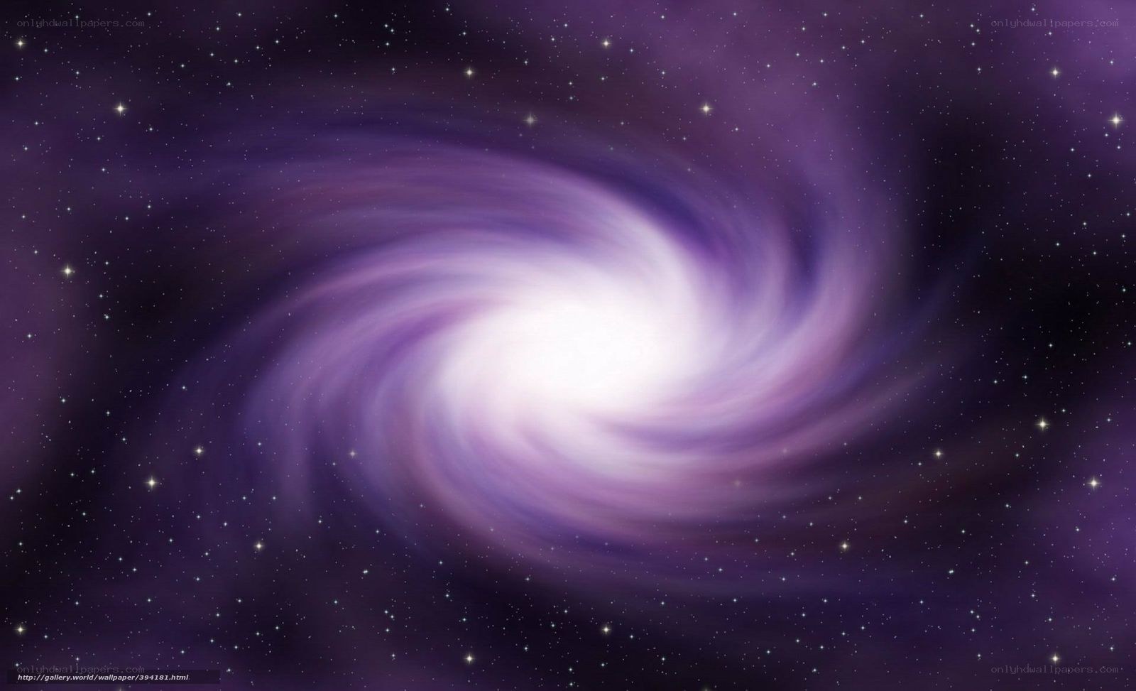 Purple spiral galaxy
