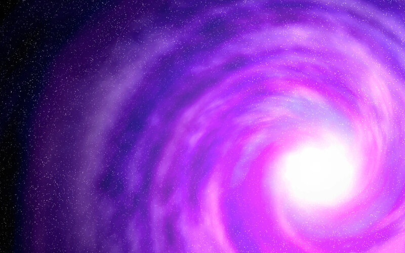 Purple Spiral Galaxy — Cosmic
