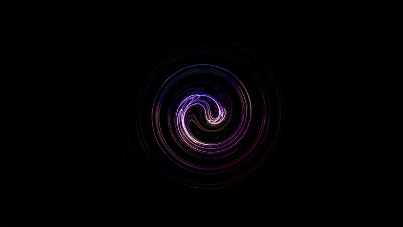 Purple Spiral Light Pattern