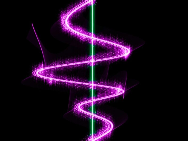 Purple Spiral Light Trail