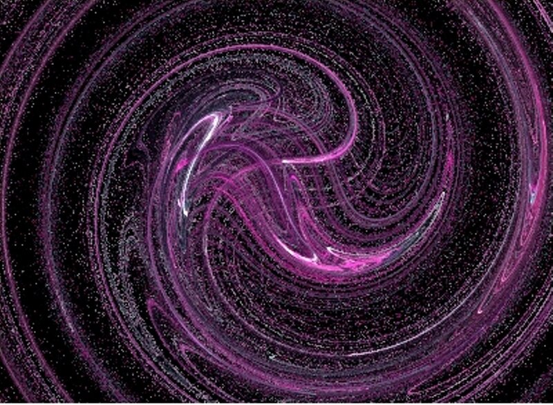 purple spiral particle animation