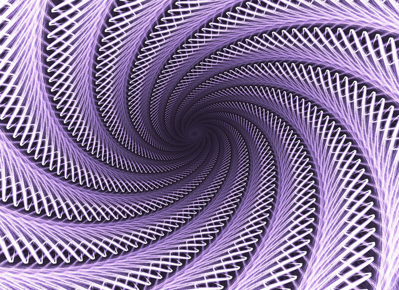 Purple Spiral Pattern — Hypnotic